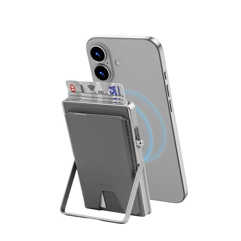Bal-z Wiwu MW-006 Tasarımlı 6 Hazneli PU Magnetik Standlı Kartlık