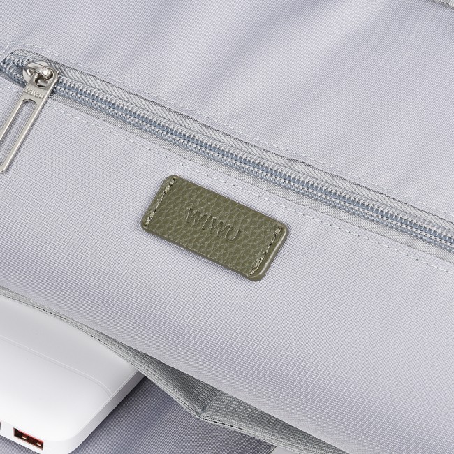Wiwu Osun Serisi Metal Logolu PU Deri Laptop Sırt Çantası Wiwu Osun Serisi Metal Logolu PU Deri Laptop Sırt Çantası