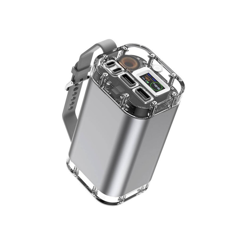 Bal-z Wiwu P003 Dijital Ekranlı Fenerli SOS İşlevli Taşınabilir Powerbank 40000mAh 100W IP67