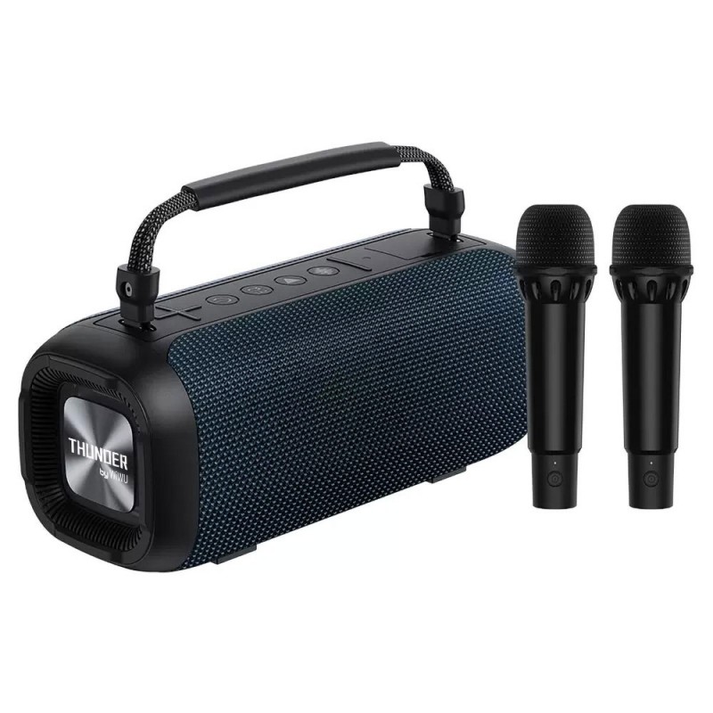 Bal-z Wiwu P17 Çift Mikrofonlu Thunder Bluetooth Speaker Hoparlör TF Card/Flash Disk Suya Dayanıklı V5.3