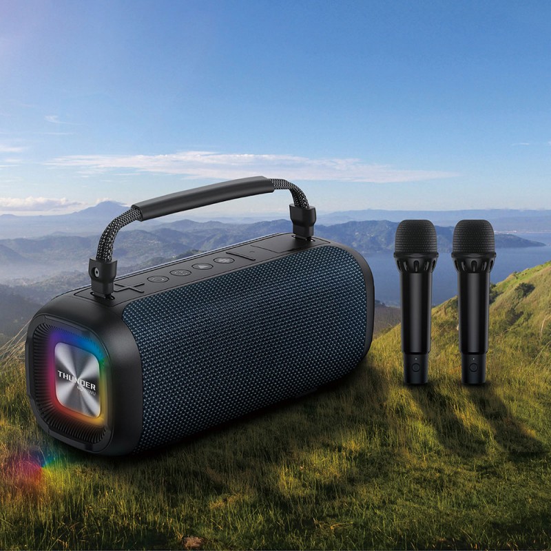 Bal-z Wiwu P17 Çift Mikrofonlu Thunder Bluetooth Speaker Hoparlör TF Card/Flash Disk Suya Dayanıklı V5.3