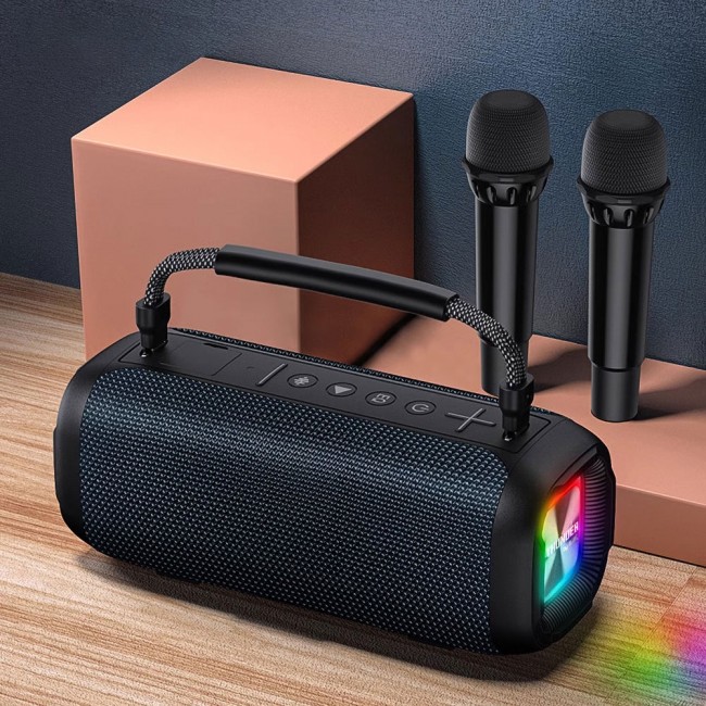 Wiwu P17 Çift Mikrofonlu Thunder Bluetooth Speaker Hoparlör TF Card/Flash Disk Suya Dayanıklı V5.3 Wiwu P17 Çift Mikrofonlu Thunder Bluetooth Speaker Hoparlör TF Card/Flash Disk Suya Dayanıklı V5.3