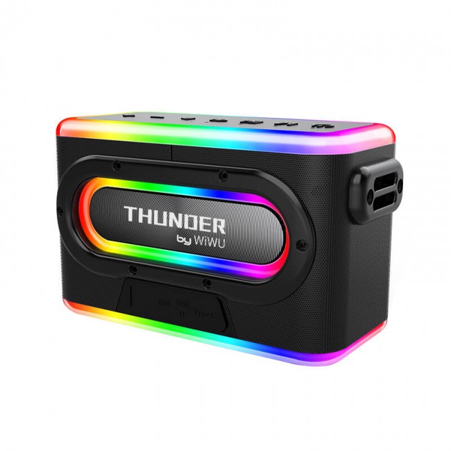 Wiwu P18 Thunder Bluetooth Speaker Hoparlör ve Karaoke Bluetooth Çift Mikrofon Wiwu P18 Thunder Bluetooth Speaker Hoparlör ve Karaoke Bluetooth Çift Mikrofon
