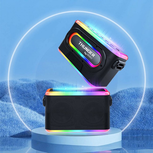 Wiwu P18 Thunder Bluetooth Speaker Hoparlör ve Karaoke Bluetooth Çift Mikrofon Wiwu P18 Thunder Bluetooth Speaker Hoparlör ve Karaoke Bluetooth Çift Mikrofon
