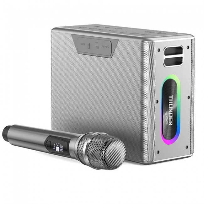 Wiwu P19 Thunder Bluetooth Speaker Hoparlör ve Karaoke Bluetooth Çift Mikrofon Wiwu P19 Thunder Bluetooth Speaker Hoparlör ve Karaoke Bluetooth Çift Mikrofon