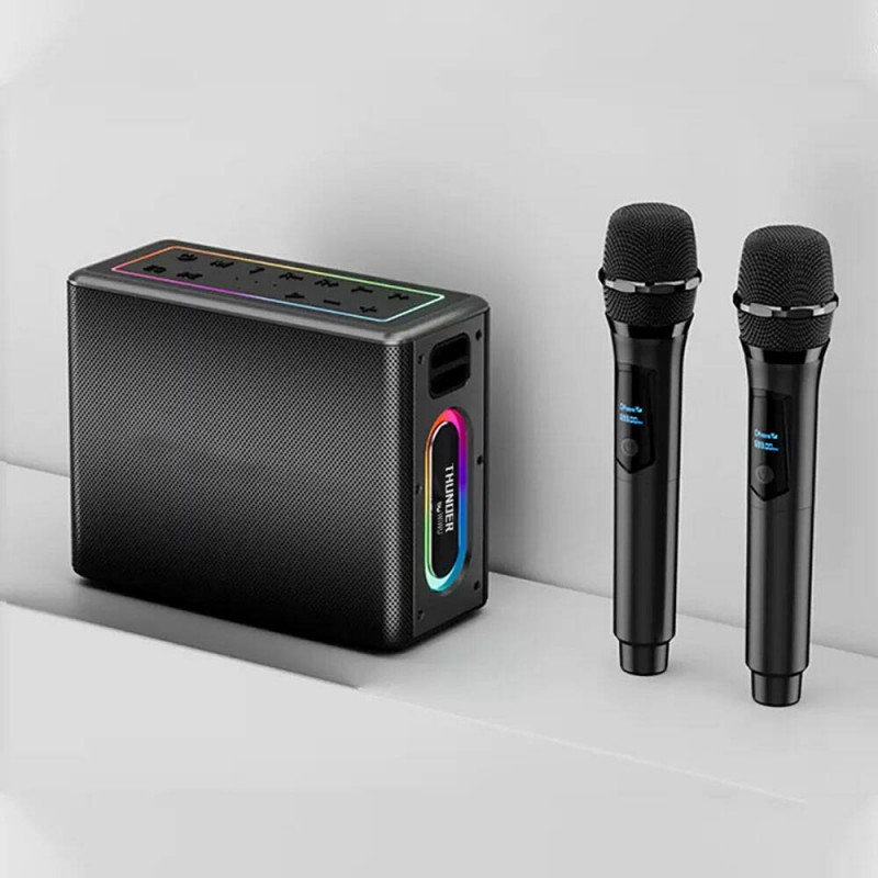 Bal-z Wiwu P19 Thunder Bluetooth Speaker Hoparlör ve Karaoke Bluetooth Çift Mikrofon