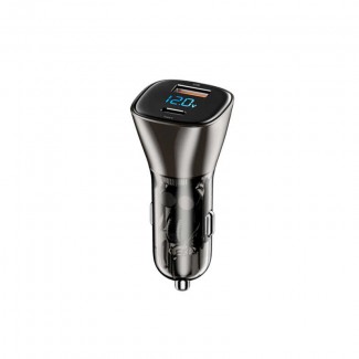 Wiwu PC500 72W PD QC3.0 Ultra Hızlı Şarj Destekli Dijital Göstergeli Araç Şarj Başlığı Wiwu PC500 72W PD QC3.0 Ultra Hızlı Şarj Destekli Dijital Göstergeli Araç Şarj Başlığı
