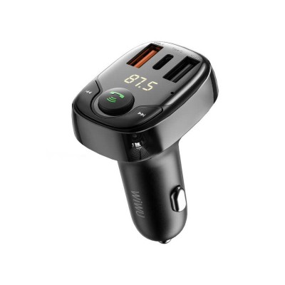 Bal-z Wiwu PC600 36W Hızlı Şarj Destekli Dijital Göstergeli Bluetooth FM Transmitter