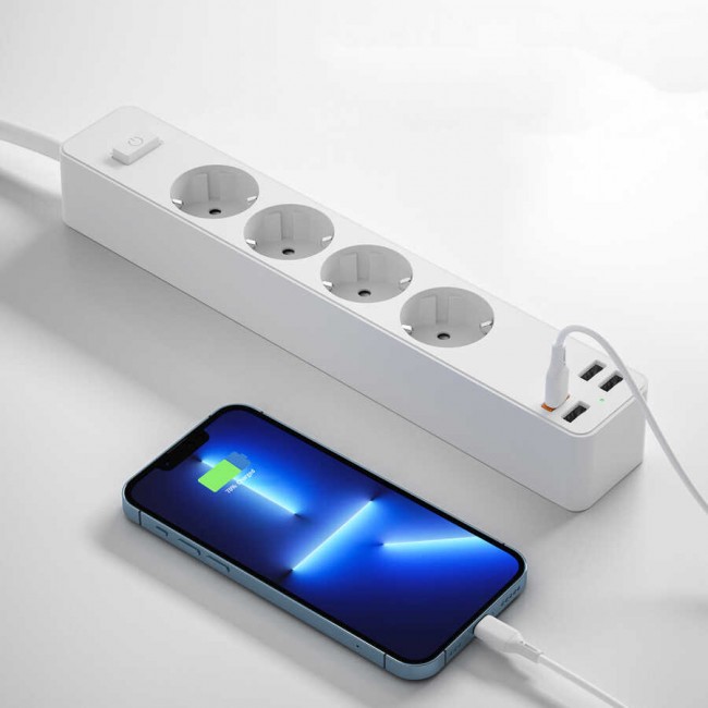 Wiwu PD20W U01EU Power Strip Çoklu Priz 160 cm Wiwu PD20W U01EU Power Strip Çoklu Priz 160 cm