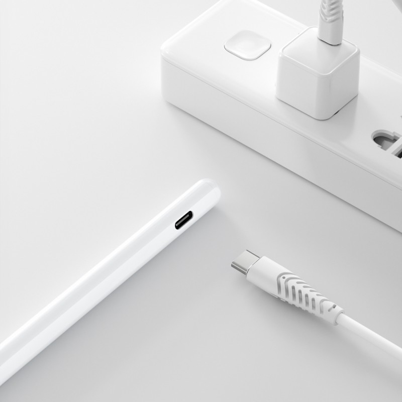 Bal-z Wiwu Pencil A03 Kablosuz Şarj Özellikli Avuç İçi Reddi (Palm Rejection) ve Eğim Hassasiyeti Özellikli Dokunmatik Kalem