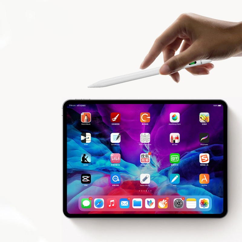 Bal-z Wiwu Pencil C Pro Dijital Led Göstergeli Dokunmatik Kalem Palm-Rejection Eğim Özellikli Çizim Kalemi