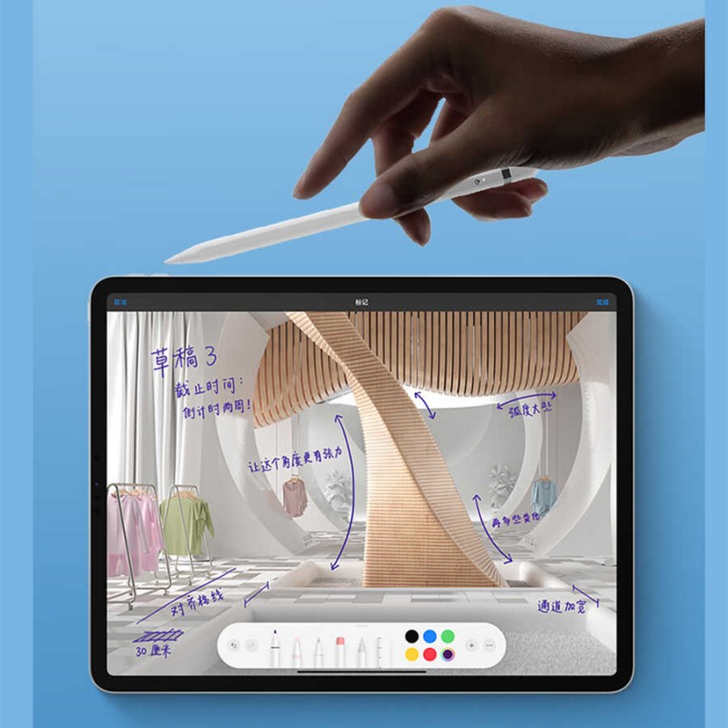 Bal-z Wiwu Pencil L Dokunmatik Kalem Palm-Rejection Eğim Özellikli Çizim Kalemi