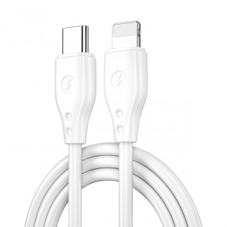 Wiwu Pioneer Wİ-C002 Ultra Esnek 30W Hızlı Şarj Özellikli Type-C to Lightning PD Kablo 1M Wiwu Pioneer Wİ-C002 Ultra Esnek 30W Hızlı Şarj Özellikli Type-C to Lightning PD Kablo 1M