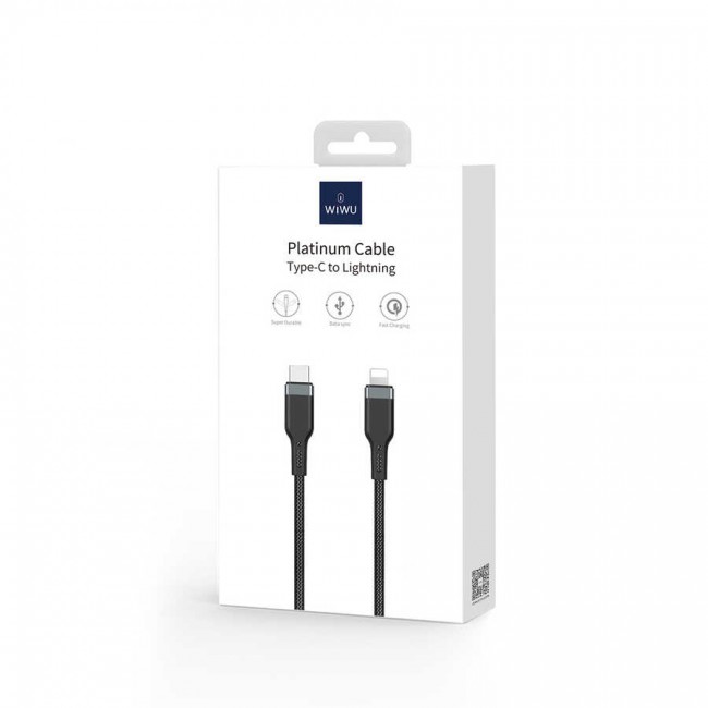 Wiwu Platinum Serisi PT04 PD To Lightning Kablo 0.3M Wiwu Platinum Serisi PT04 PD To Lightning Kablo 0.3M