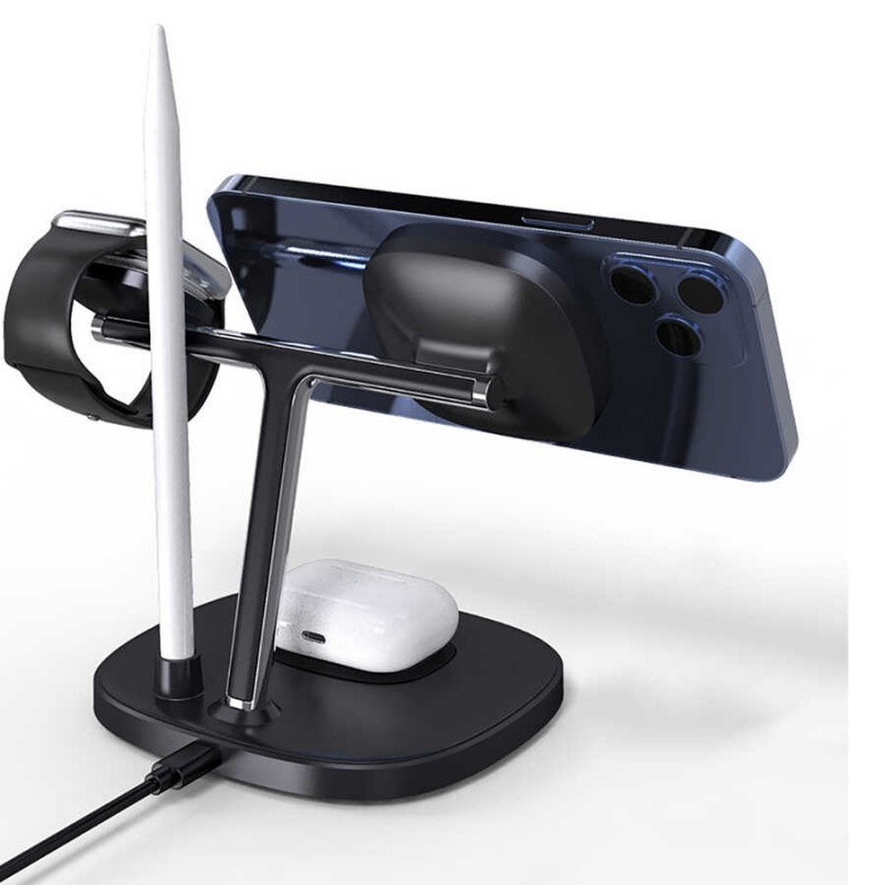 Bal-z Wiwu Power Air M8 4 in 1 Mıknatıslı Kablosuz Şarj Standı