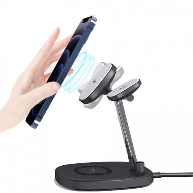Wiwu Power Air M8 4 in 1 Mıknatıslı Kablosuz Şarj Standı Wiwu Power Air M8 4 in 1 Mıknatıslı Kablosuz Şarj Standı