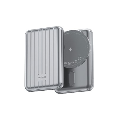 Bal-z Wiwu PP02 Taşınabilir Wireless Şarj ve PD Hızlı Şarj Özellikli Powerbank 15W 5000mAh