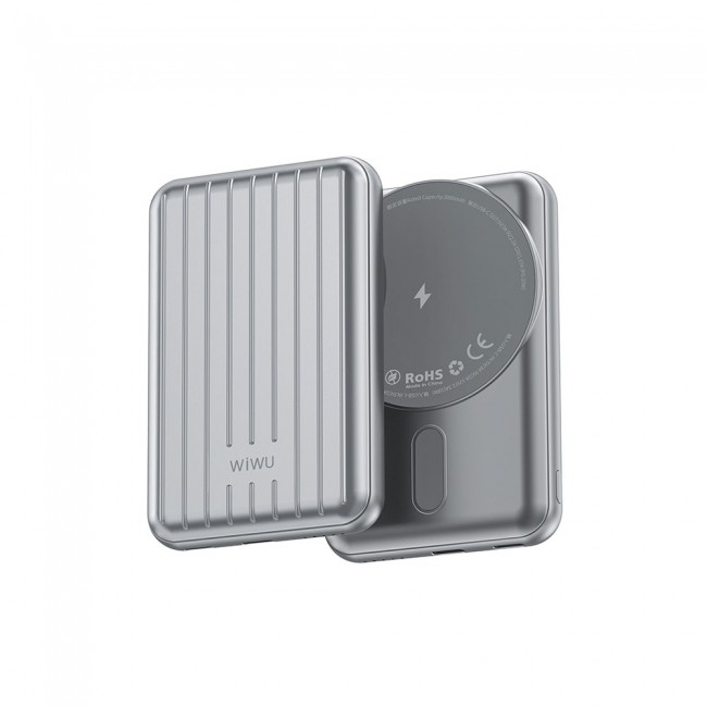 Wiwu PP02 Taşınabilir Wireless Şarj ve PD Hızlı Şarj Özellikli Powerbank 15W 5000mAh Wiwu PP02 Taşınabilir Wireless Şarj ve PD Hızlı Şarj Özellikli Powerbank 15W 5000mAh