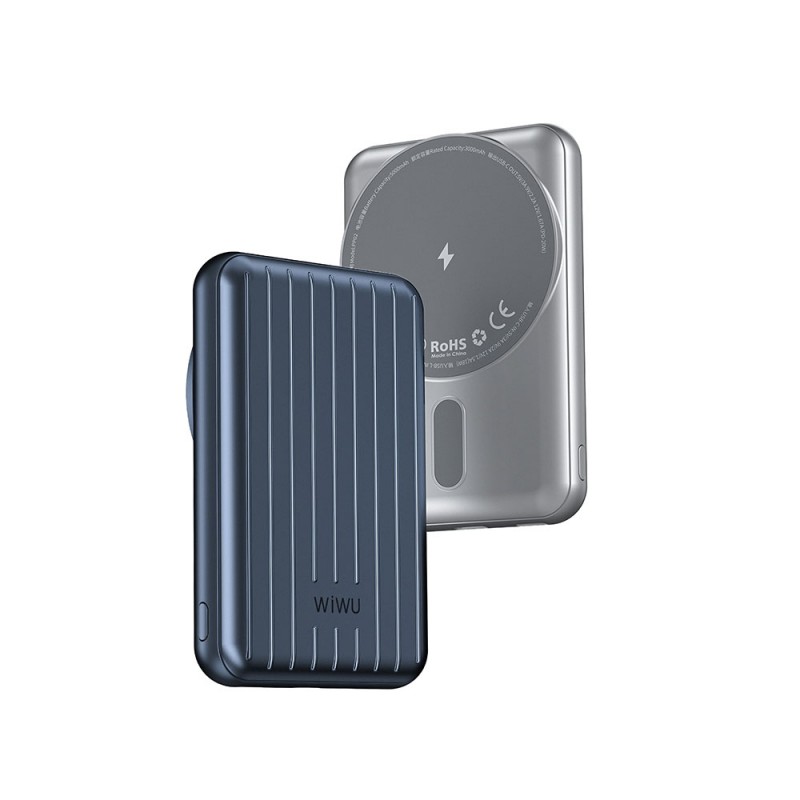 Bal-z Wiwu PP02 Taşınabilir Wireless Şarj ve PD Hızlı Şarj Özellikli Powerbank 15W 5000mAh