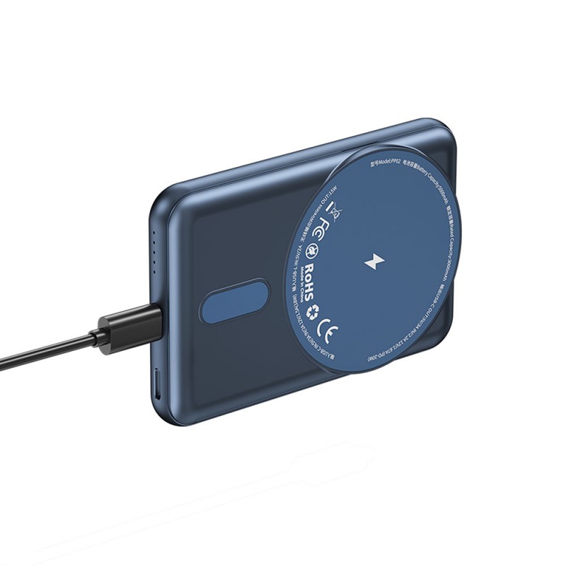 Bal-z Wiwu PP02 Taşınabilir Wireless Şarj ve PD Hızlı Şarj Özellikli Powerbank 15W 5000mAh