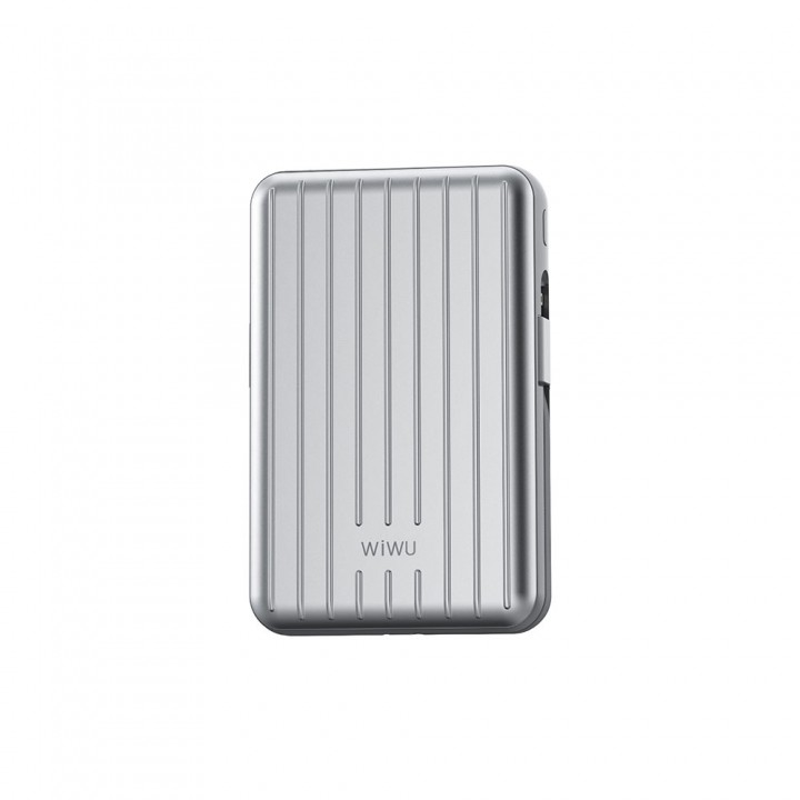 Wiwu PP03 Taşınabilir Wireless Şarj ve PD Hızlı Şarj Özellikli Powerbank 15W 10000mAh