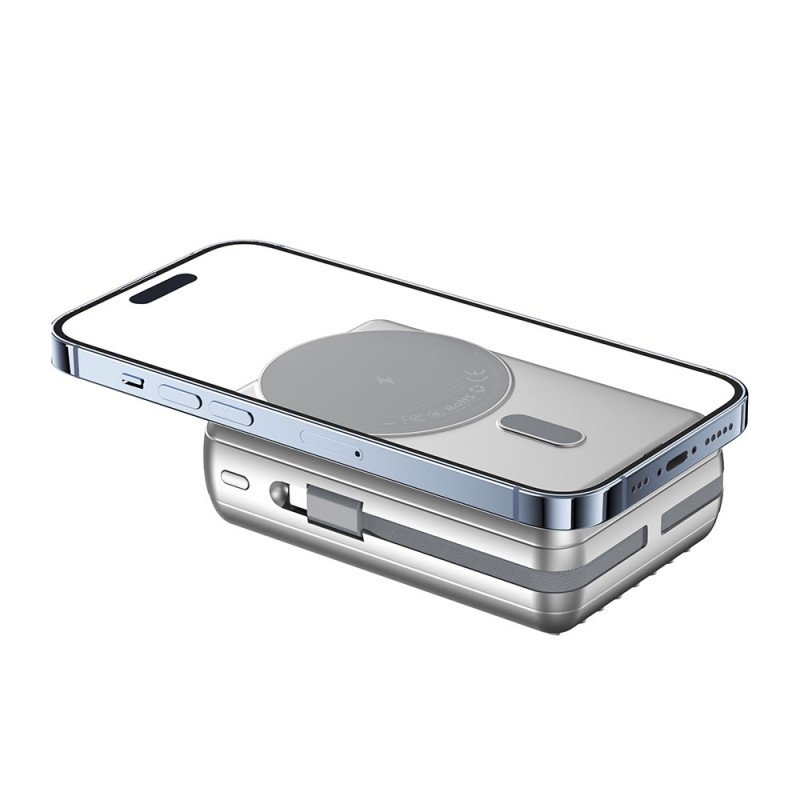 Bal-z Wiwu PP04 Taşınabilir Wireless Şarj ve PD Hızlı Şarj Özellikli Powerbank 20W 20000mAh