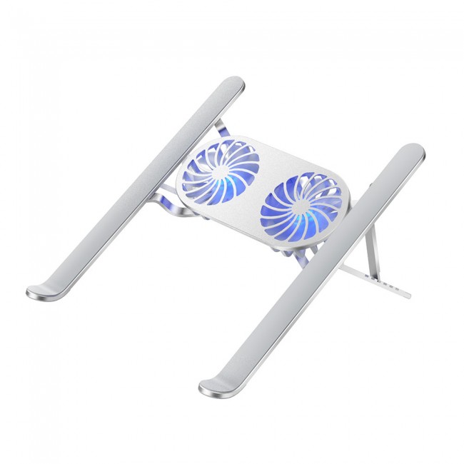 Wiwu S400 Pro Çift Fanlı Işıklı Katlanabilir Ayarlanabilir Laptop Standı 5W 3000RPM Wiwu S400 Pro Çift Fanlı Işıklı Katlanabilir Ayarlanabilir Laptop Standı 5W 3000RPM