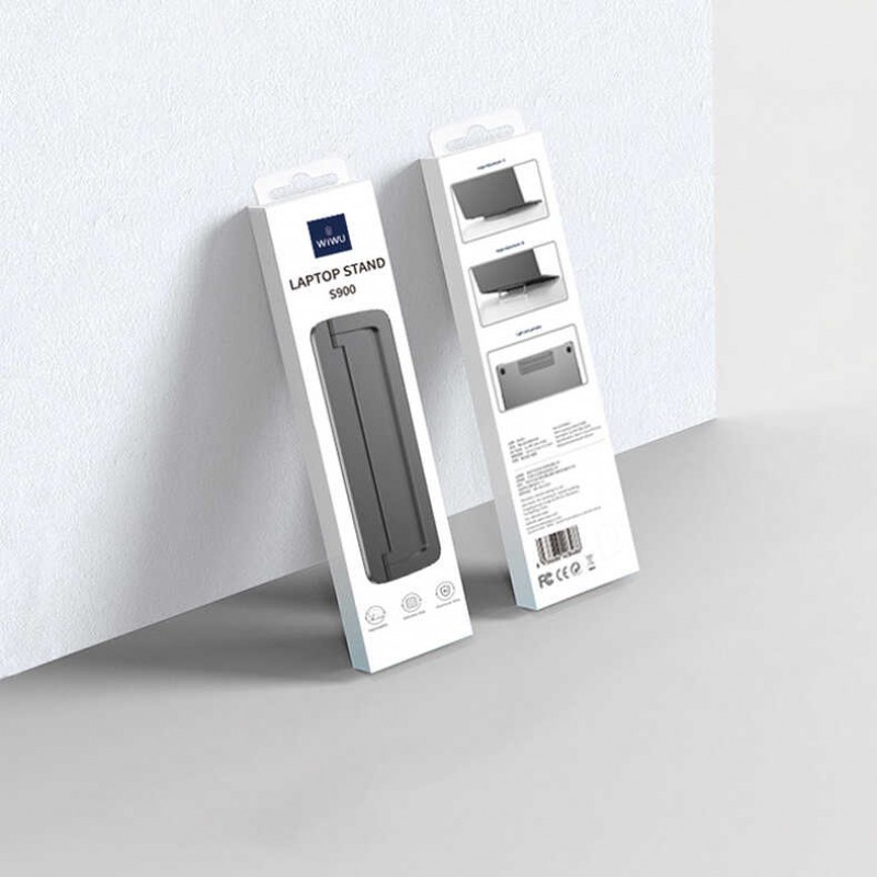 Bal-z Wiwu S900 Yıkanabilir Yapıştırıcılı Mini Laptop Standı 2 Farklı Yükseklik Ayarı 11-17 inc Uyumlu