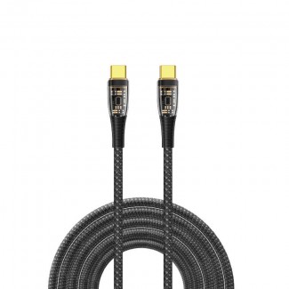 Wiwu TM02 Type-C to Type-C PD Data Kablo 480Mbps 100W 2 metre Wiwu TM02 Type-C to Type-C PD Data Kablo 480Mbps 100W 2 metre