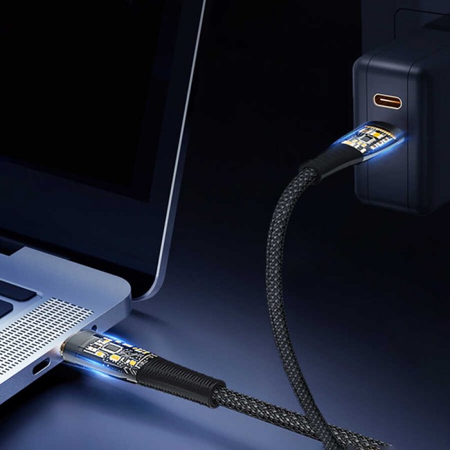 Wiwu TM02 Type-C to Type-C PD Data Kablo 480Mbps 100W 2 metre Wiwu TM02 Type-C to Type-C PD Data Kablo 480Mbps 100W 2 metre