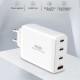 Wiwu TR257-AEU Mini GaN Tech 120W Power Adaptör Wiwu TR257-AEU Mini GaN Tech 120W Power Adaptör