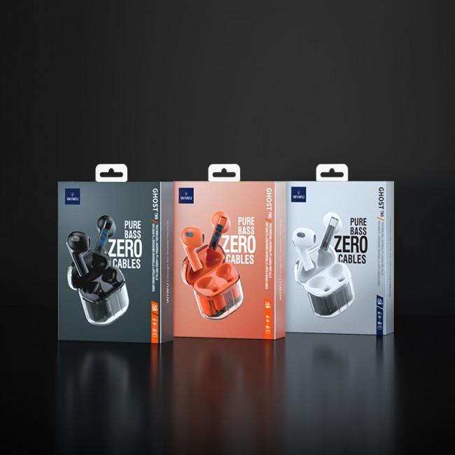 Wiwu TWS11 Şeffaf Tasarımlı Ghost Kulak İçi Bluetooth Kulaklık Wiwu TWS11 Şeffaf Tasarımlı Ghost Kulak İçi Bluetooth Kulaklık