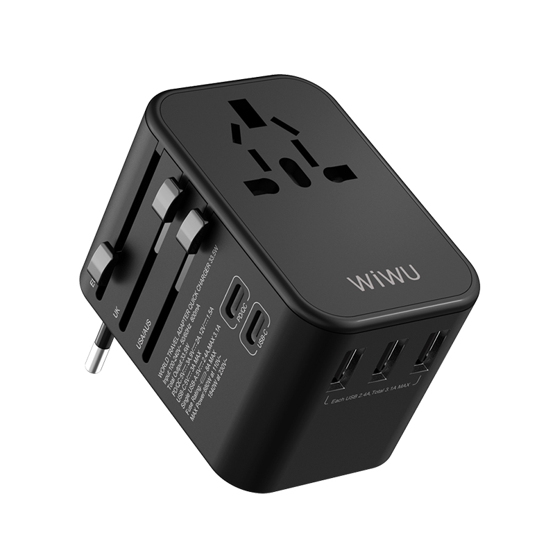 Bal-z Wiwu UA-303 Çoklu Universal TR/US/UK/AUS/EU Uyumlu Şarj Adaptörü 33.5W