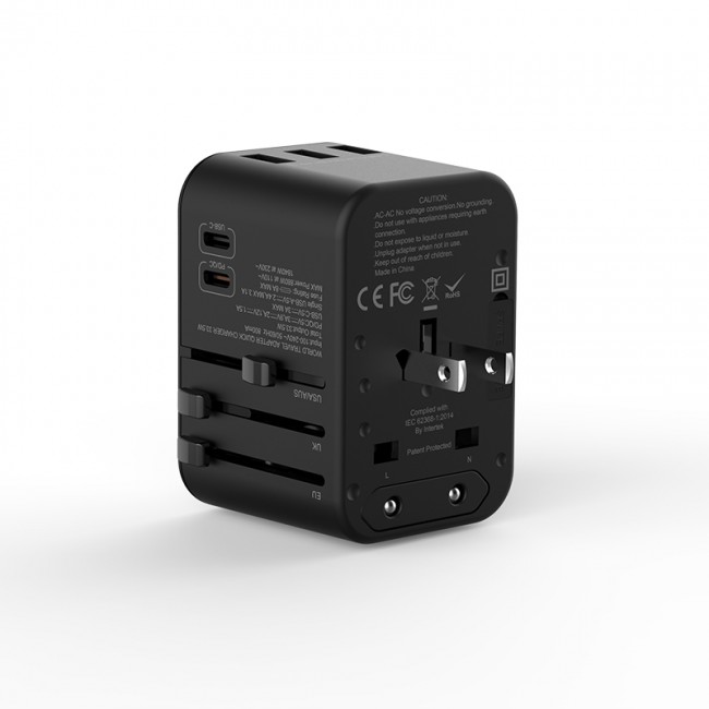 Wiwu UA-303 Çoklu Universal TR/US/UK/AUS/EU Uyumlu Şarj Adaptörü 33.5W Wiwu UA-303 Çoklu Universal TR/US/UK/AUS/EU Uyumlu Şarj Adaptörü 33.5W