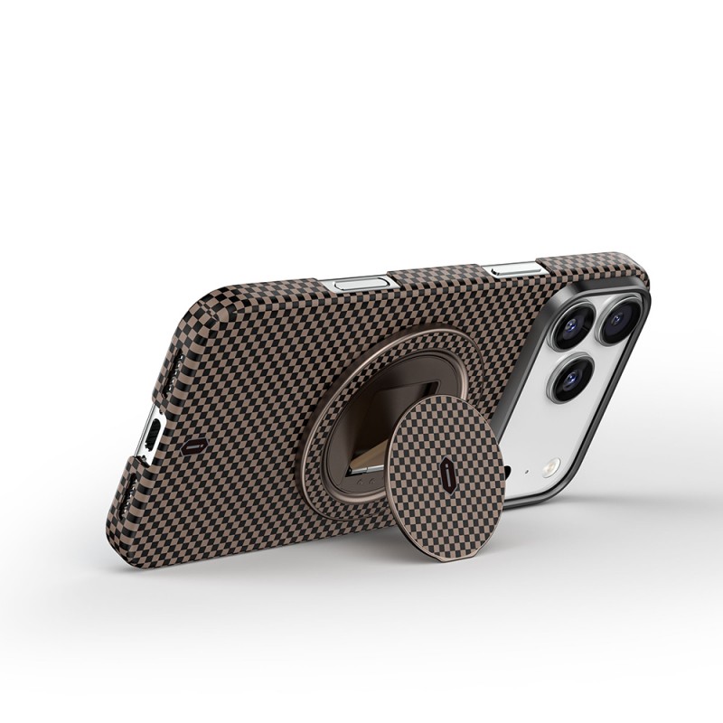 Bal-z Wiwu Warriors Serisi Aramid Fiber 360 Derece Dönebilen Magnetik Ring Stand Telefon Tutucu