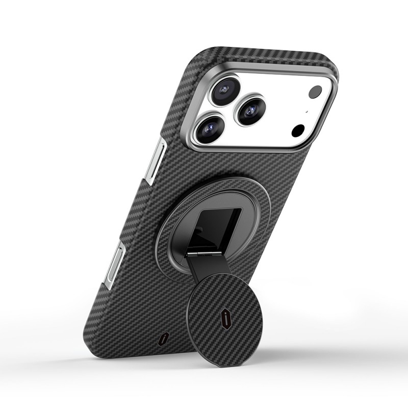 Bal-z Wiwu Warriors Serisi Aramid Fiber 360 Derece Dönebilen Magnetik Ring Stand Telefon Tutucu