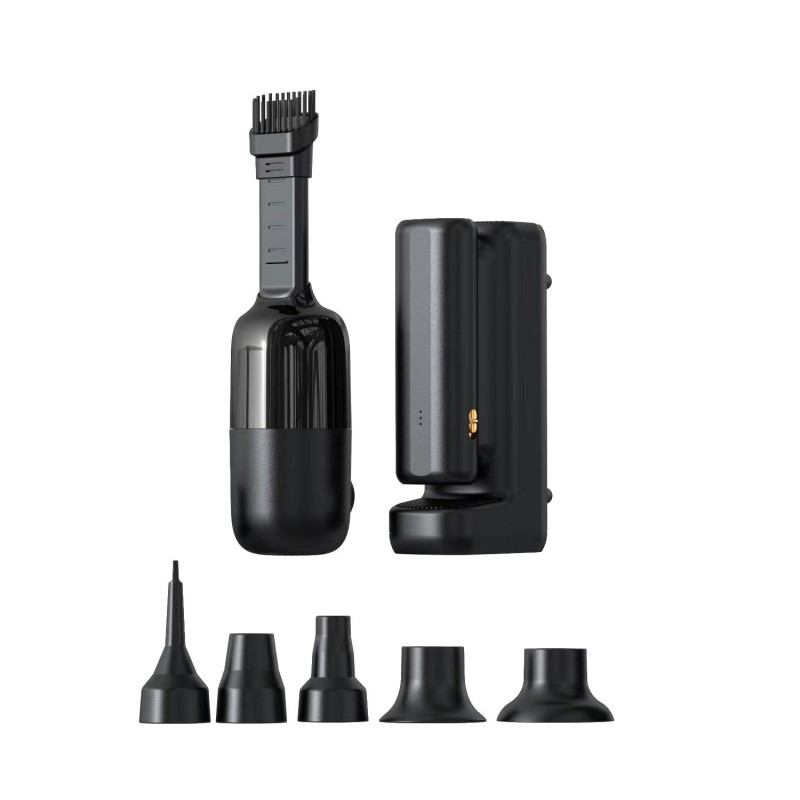 Bal-z Wiwu Wi-Ai002 5in1 Oto Araç Lastik Şişirme Pompası - Oto Araç Süpürgesi - Vakum Makinesi - Fener Dijital Ekranlı Araç Hava Kompresörü