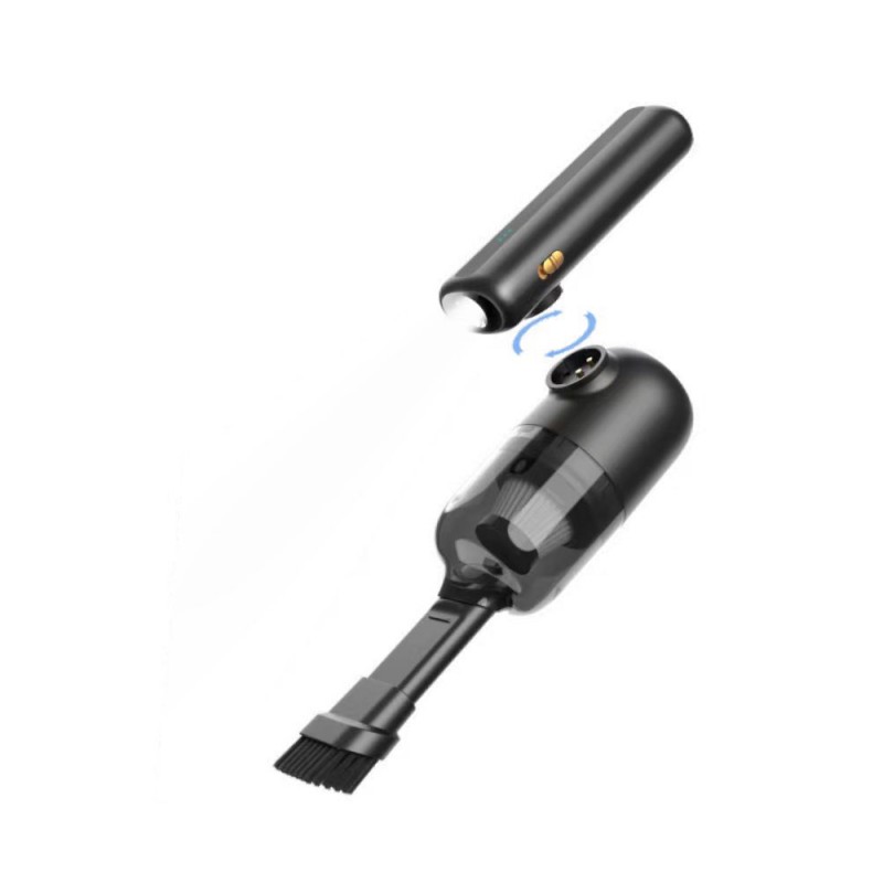 Bal-z Wiwu Wi-Ai002 5in1 Oto Araç Lastik Şişirme Pompası - Oto Araç Süpürgesi - Vakum Makinesi - Fener Dijital Ekranlı Araç Hava Kompresörü