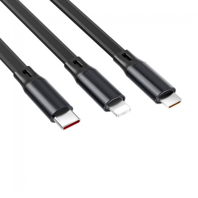 Wiwu Wi-C012 Masaüstü Düzenleyicili Type-C to C+L+M Hızlı Şarj Kablosu 1.2M Wiwu Wi-C012 Masaüstü Düzenleyicili Type-C to C+L+M Hızlı Şarj Kablosu 1.2M