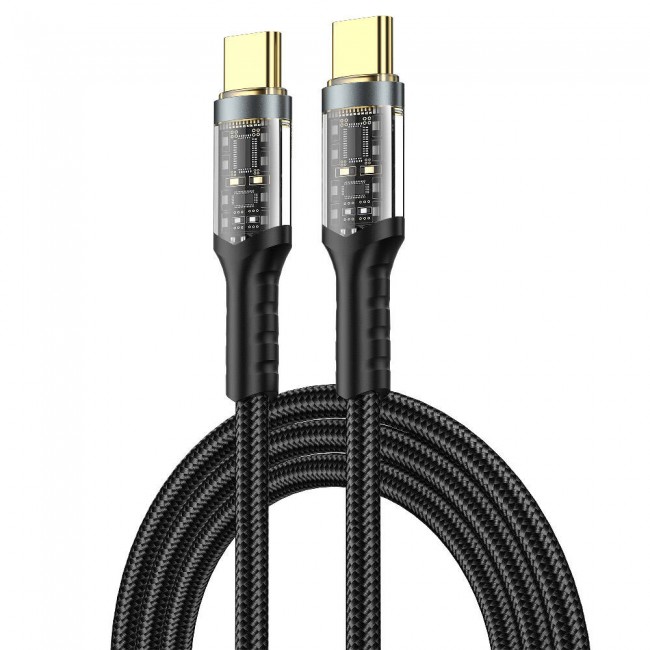 Wiwu Wi-C016 Geek Serisi Type-C to Type-C PD Data Kablo 100W 1.2 Metre Wiwu Wi-C016 Geek Serisi Type-C to Type-C PD Data Kablo 100W 1.2 Metre