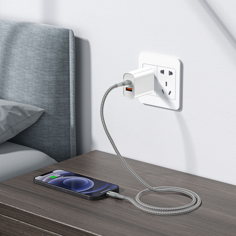 Bal-z Wiwu Wİ-C017 Concise Serisi Type-C to Lightning PD Data Kablo 30W 1.2 Metre