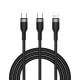 Wiwu Wi-C029 Concise Serisi 2in1 Type-C to Lightning PD Data ve Şarj Kablosu 100W 1.2M Wiwu Wi-C029 Concise Serisi 2in1 Type-C to Lightning PD Data ve Şarj Kablosu 100W 1.2M