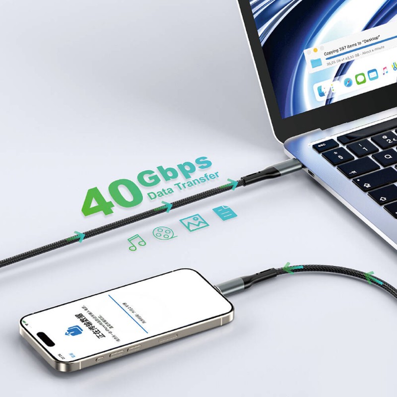 Bal-z Wiwu Wi-C036 Type-C to Type-C PD Kablo 240W 100cm