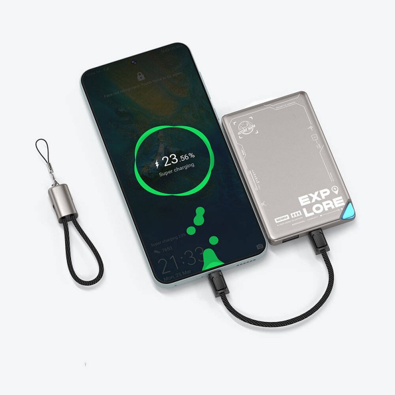 Bal-z Wiwu Wi-C040 Concise Serisi Type-C to Type-C Hızlı Şarj Özellikli Data ve Şarj Kablosu 100W 15cm