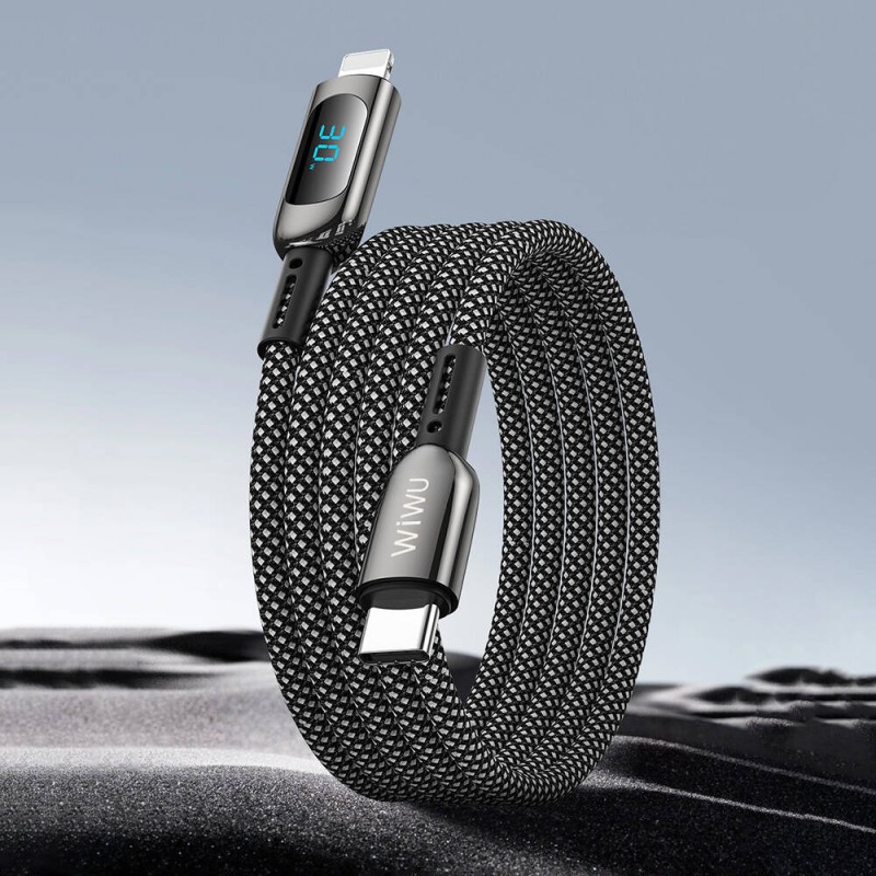 Bal-z Wiwu Wi-C041 MagQ Çinko Alaşımlı Type-C to Lightning Hızlı Şarj Özellikli Data ve Şarj Kablosu 30W