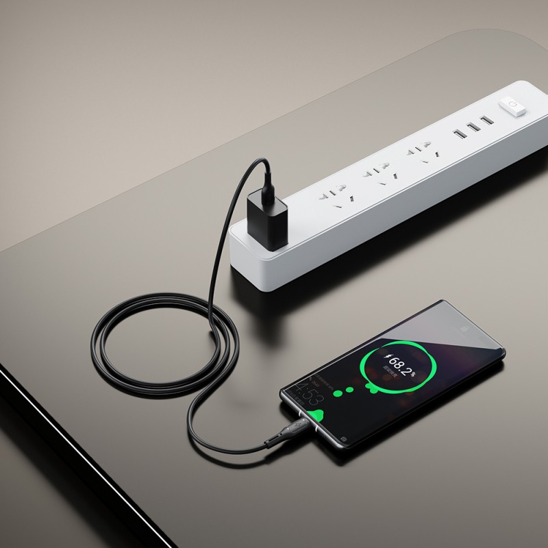 Bal-z Wiwu Wi-C042E Starlink Serisi USB-A to Type-C Hızlı Şarj Özellikli Data ve Şarj Kablosu 2.4A 1M