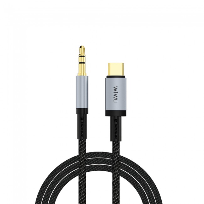 Wiwu Wi-C048 Legend Audio Serisi Type-C to 3.5mm Aux Ses Kablosu 1.5M Wiwu Wi-C048 Legend Audio Serisi Type-C to 3.5mm Aux Ses Kablosu 1.5M