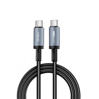 Wiwu Wi-C058 Titanlink Serisi Type-C to Type-C Hızlı Şarj Özellikli Data ve Şarj Kablosu 240W 1.5M Wiwu Wi-C058 Titanlink Serisi Type-C to Type-C Hızlı Şarj Özellikli Data ve Şarj Kablosu 240W 1.5M