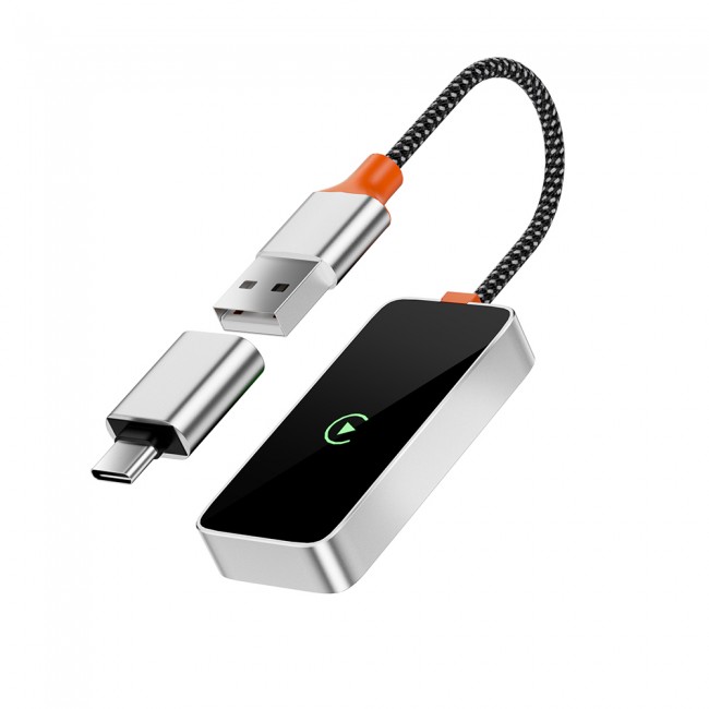 Wiwu Wi-CP002 CarPlay Dijital LED Göstergeli Kablosuz Ses Alıcı USB Girişli Bluetooth Adaptör Wiwu Wi-CP002 CarPlay Dijital LED Göstergeli Kablosuz Ses Alıcı USB Girişli Bluetooth Adaptör