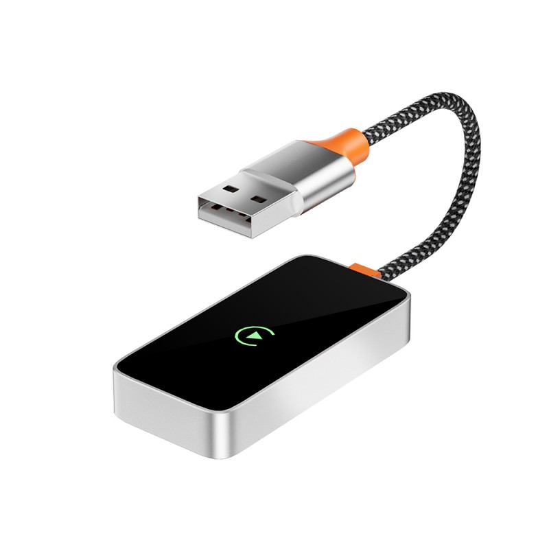 Bal-z Wiwu Wi-CP002 CarPlay Dijital LED Göstergeli Kablosuz Ses Alıcı USB Girişli Bluetooth Adaptör